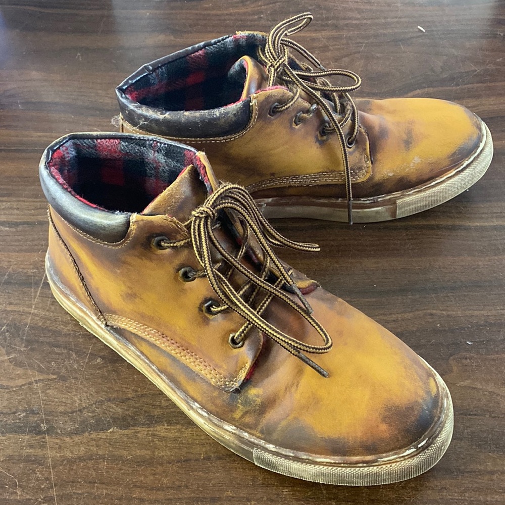 Custom Painted Deer stag work shoe